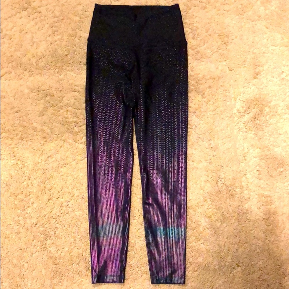 Beyond Yoga foil leggings